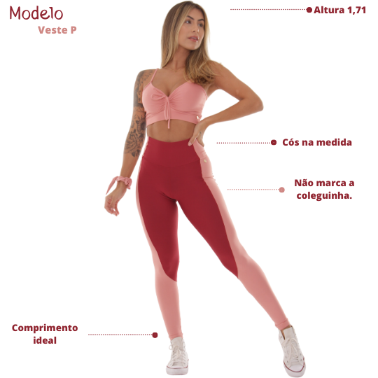 Calça Legging Fitness Red Slim