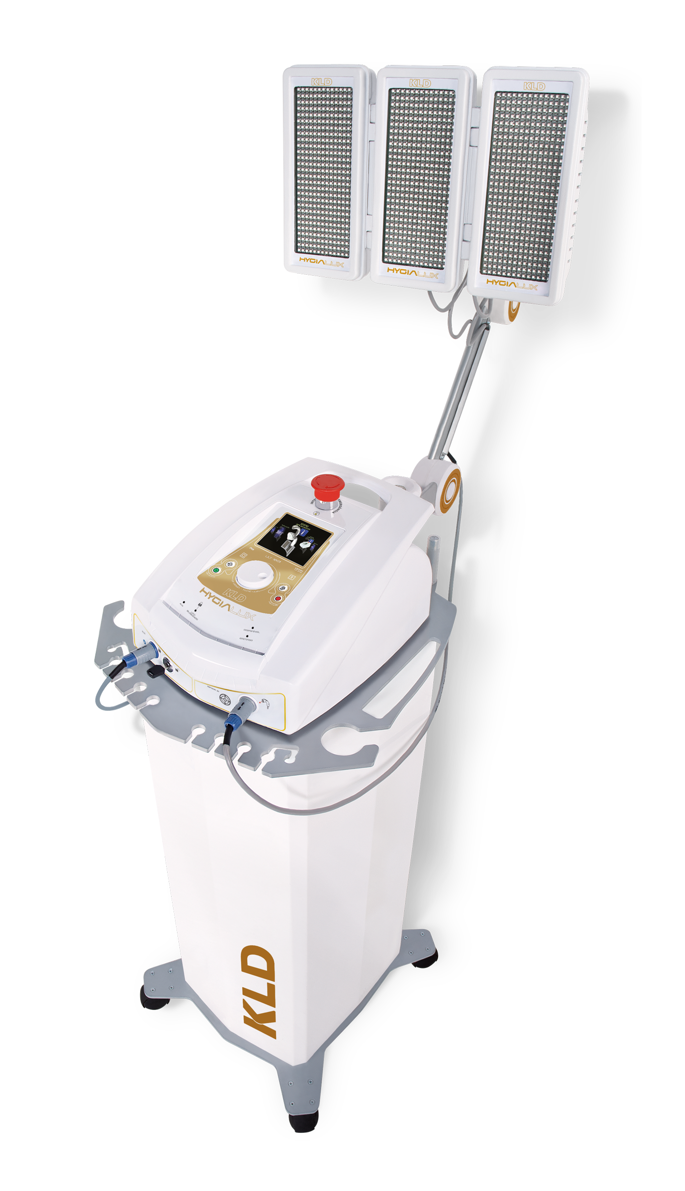 Hygialux  Aparelho de LED e Laser, é um equipamento de fototerapia que possibilita ao profissional os tratamentos com laser de baixa potência e LED’s.