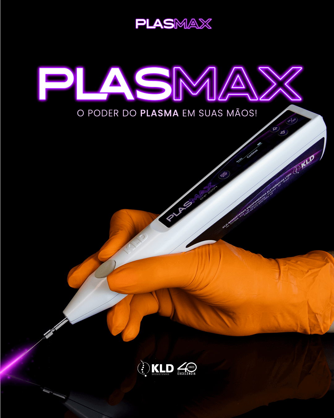 imagem aparelho Plasmax, lançamento da KLD Jato de Plasma Portátil: o poder do plasma em suas mãos