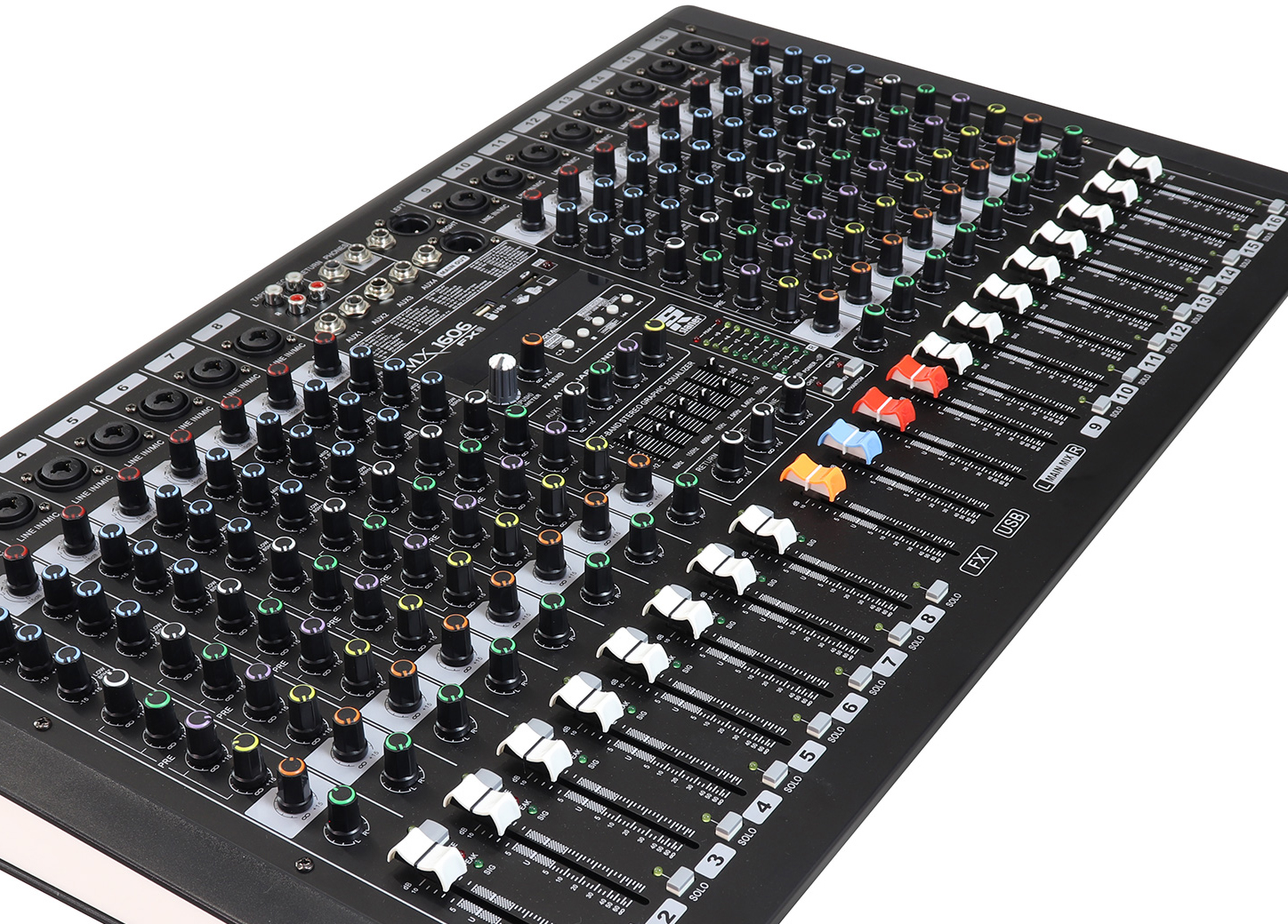 Mesa de Som Staner 16 Canais MX1606FX-R Bluetooth Analógica mixer