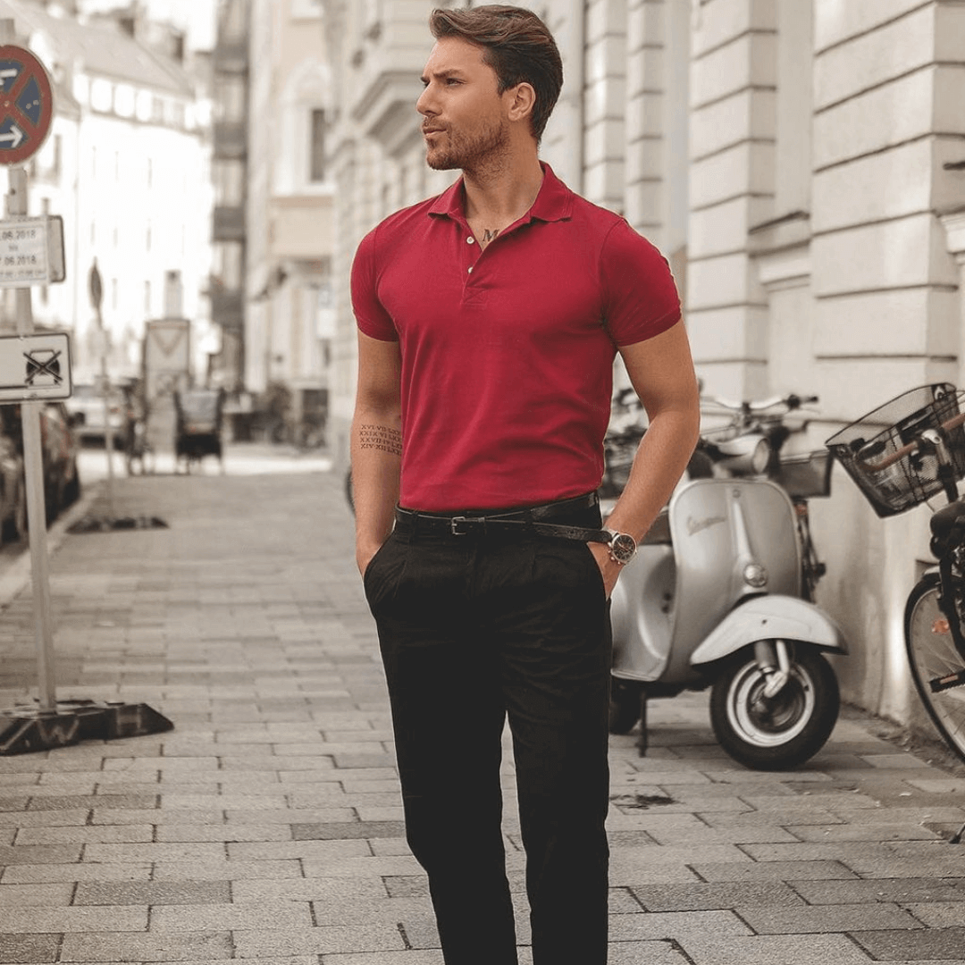 Camisa polo por dentro hot sale
